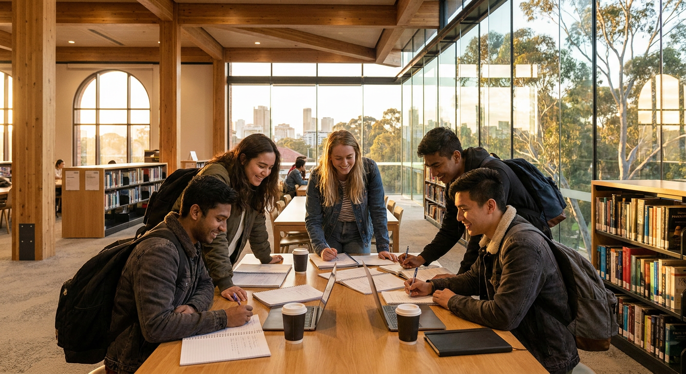 A Austrália é um destino popular para estudantes internacionais devido à qualidade de suas instituições de ensino.