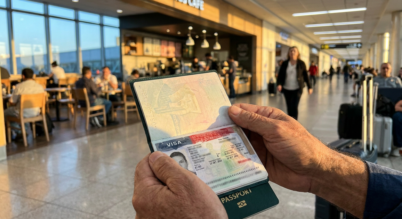 Um visto americano válido em um passaporte brasileiro, uma porta de entrada para aventuras americanas.