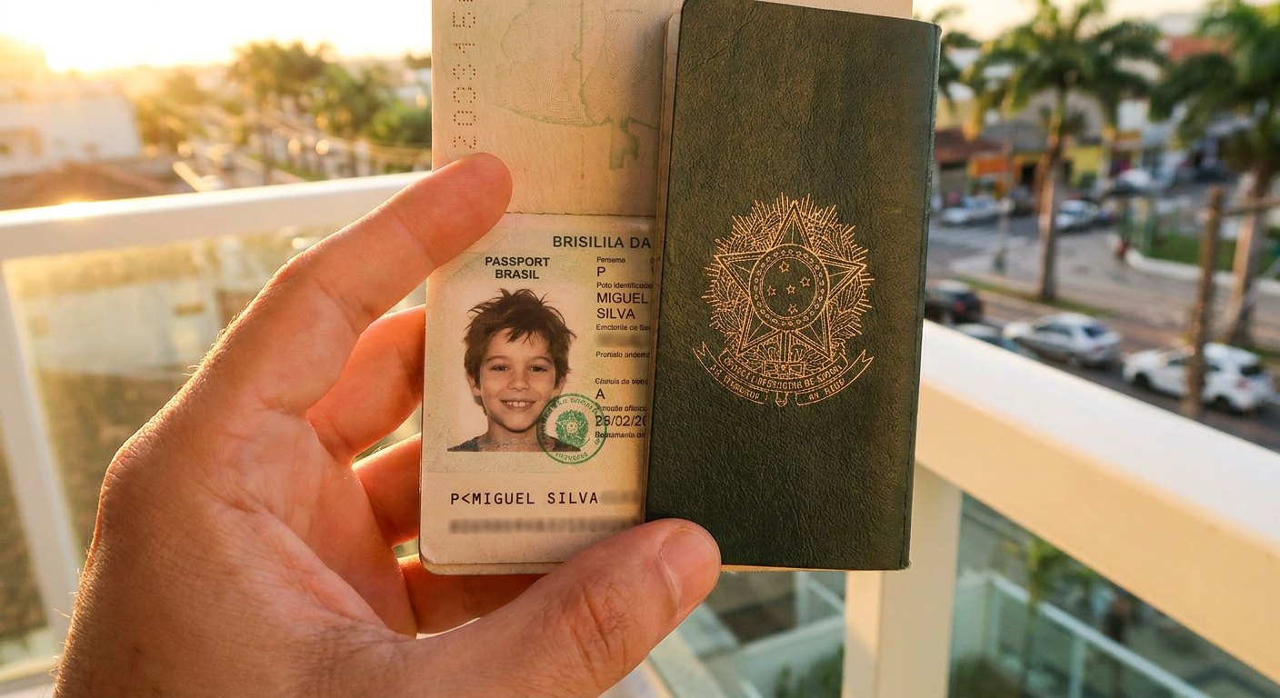 O primeiro documento a ser providenciado é o passaporte, tanto para adultos quanto para crianças.