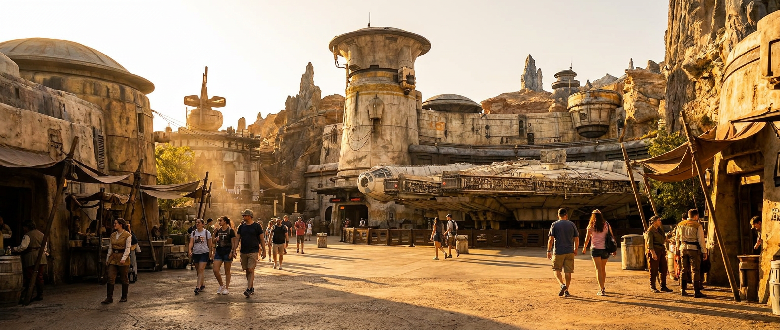 Star Wars: Galaxy's Edge no Hollywood Studios é uma imersão completa na galáxia muito, muito distante.