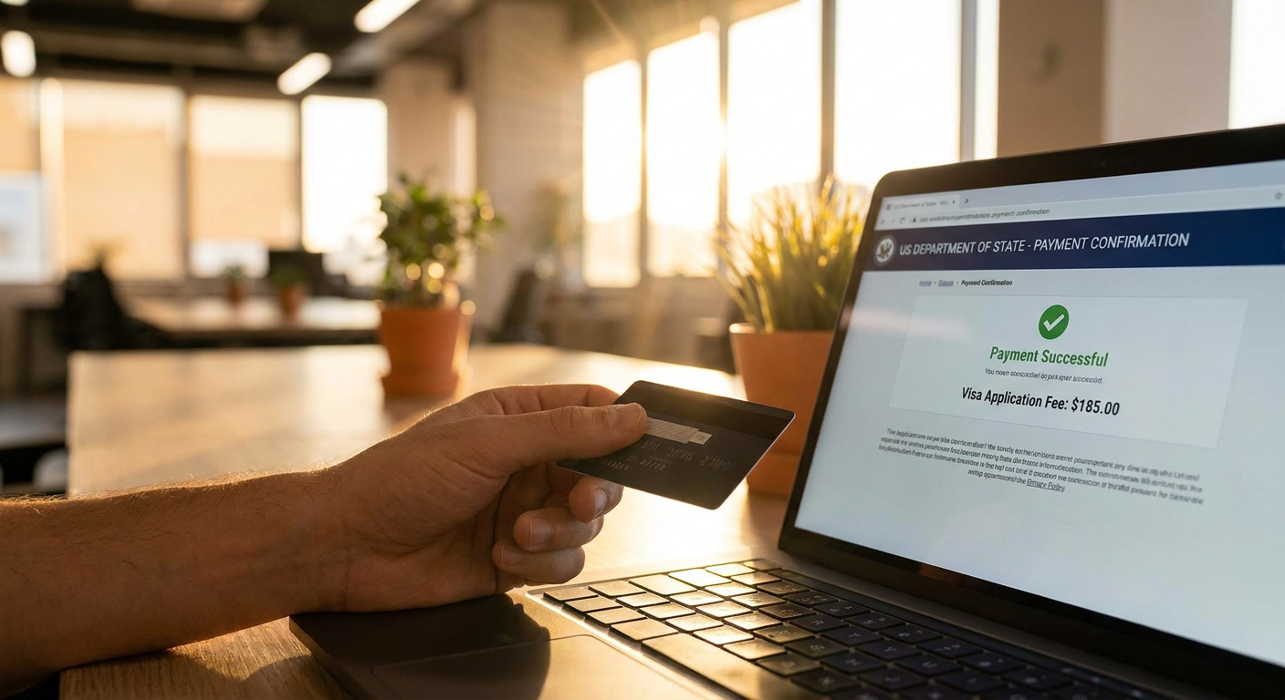 Pagar a taxa MRV online é frequentemente o primeiro passo no processo de solicitação de visto.